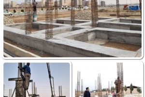 بتن ریزی سازه های اولین دارالقرآن شهرستان بهارستان