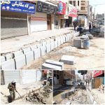 اصلاح جداول و اجرای سنگفرش پیاده رو خیابان شهید نقاوت