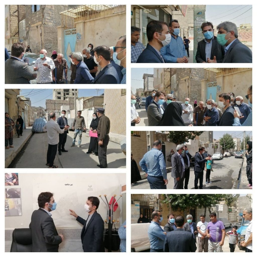 بازدید مشترک رئیس شورای شهر صالحیه اعتراضات مردم درخصوص معضل آب شرب