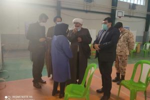 بازدید شهردار صالحیه به همراه نماینده مجلس از مرکز واکسیناسیون شهر