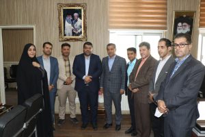 دیدار شهردار و اعضای شورای اسلامی شهر صالحیه با امامی رئیس دادگستری شهرستان بهارستان