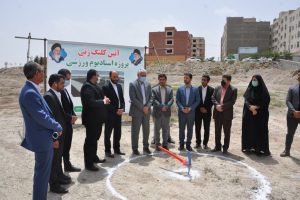 احداث پروژه استادیوم ۱۵۰۰ نفری شهر صالحیه رسماً کلید خورد