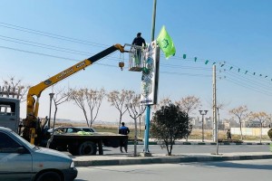 صالحیه در آستانه عید نیمه شعبان؛ فضاسازی شهر برای بزرگداشت میلاد یگانه منجی عالم بشریت