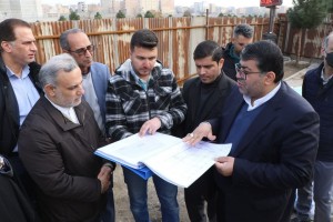 بازدید مراد مرادی، سرپرست فرمانداری بهارستان از پروژه های عمرانی شهرداری صالحیه