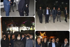 بازدید شهردار صالحیه از بوستان خطی نهج البلاغه پس از نشست طرح جهادی محله محور