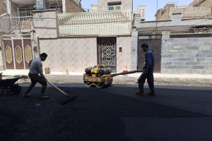  اجرای عملیات زیرسازی و آسفالت کوچه بهارستان نهم