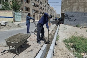 ترمیم و نوسازی آبراه کوچه گلستان بیست و دوم