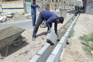 ترمیم و نوسازی آبراه کوچه گلستان بیست و دوم