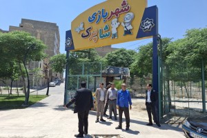 بازدید میدانی مدیران شهری صالحیه از شهربازی شاپرک و پروژه سالن اجلاس