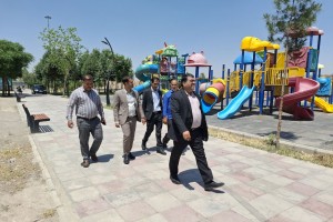 بازدید میدانی مدیران شهری صالحیه از شهربازی شاپرک و پروژه سالن اجلاس