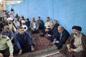  مراسم اولین سالگرد شهدای خدمت در شهرستان بهارستان برگزار شد
