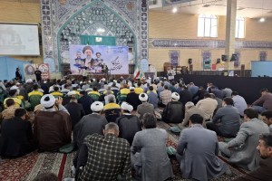  مراسم اولین سالگرد شهدای خدمت در شهرستان بهارستان برگزار شد