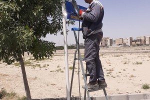 نصب تابلوهای شناسایی خیابان فرهنگ و کوچه‌های آسمان آغاز شد
