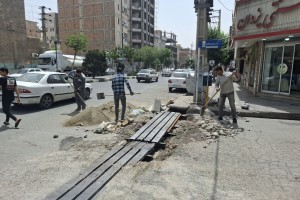 تعریض و بهسازی پل ورودی کوچه نگارستان ششم