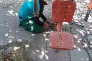 تعویض و نصب ست‌های ورزشی در فاز اول و دوم بوستان نهج‌البلاغه
