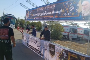 برپایی موکب پذیرایی شهرداری صالحیه در جوار حرم مطهر امام خمینی(ره)