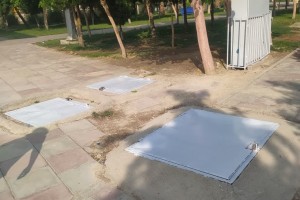 شاداب‌سازی و رنگ آمیزی مبلمان های پارکی سطح شهر صالحیه