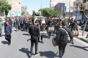 مراسم تشییع و تدفین شهید مدافع وطن "مهدی خدائی" در شهر صالحیه برگزار شد