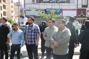 مراسم تشییع و تدفین شهید مدافع وطن "مهدی خدائی" در شهر صالحیه برگزار شد