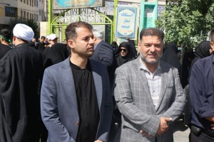 مراسم تشییع و تدفین شهید مدافع وطن "مهدی خدائی" در شهر صالحیه برگزار شد