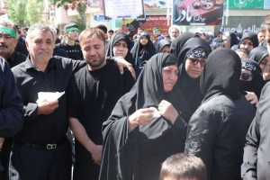 مراسم تشییع و تدفین شهید مدافع وطن "مهدی خدائی" در شهر صالحیه برگزار شد