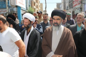مراسم تشییع و تدفین شهید مدافع وطن "مهدی خدائی" در شهر صالحیه برگزار شد