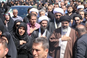 مراسم تشییع و تدفین شهید مدافع وطن "مهدی خدائی" در شهر صالحیه برگزار شد