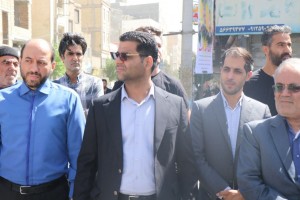 مراسم تشییع و تدفین شهید مدافع وطن "مهدی خدائی" در شهر صالحیه برگزار شد