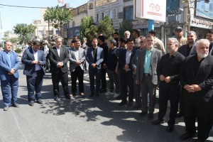 مراسم تشییع و تدفین شهید مدافع وطن "مهدی خدائی" در شهر صالحیه برگزار شد