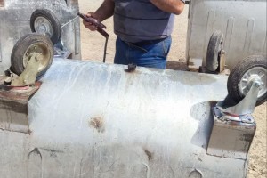  اجرای مستمر طرح تعمیر و بازسازی مخزن‌های زباله به‌منظور ارتقای بهداشت شهری