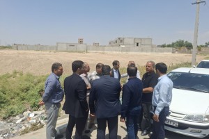 بازدید میدانی از سایت های احتمالی ساخت تصفیه خانه در صالحیه