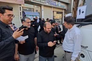 آیین بدرقه زائران اربعین حسینی شهر صالحیه برگزار شد  