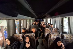 آیین بدرقه زائران اربعین حسینی شهر صالحیه برگزار شد  