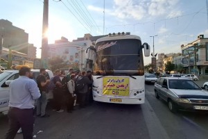 آیین بدرقه زائران اربعین حسینی شهر صالحیه برگزار شد  