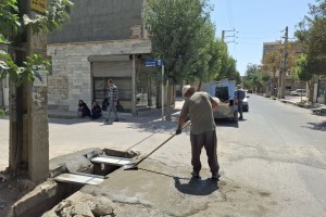 تعویض و نوسازی جایگاه‌های مخزن زباله در خیابان نسترن
