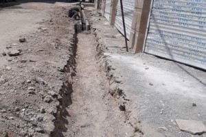  عملیات ترمیم و نوسازی جداول فرسوده کوچه میلان پنجم انجام شد