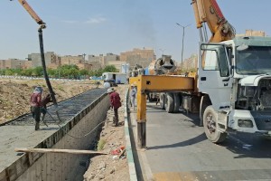 اجرای مراحل پایانی پروژه سرپوشیده‌ سازی ورودی کانال سیاب