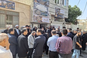 برگزاری مراسم تشییع مادر شهیدان والامقام محمدرضا و یونس کاووسی