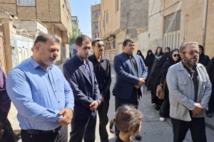 برگزاری مراسم تشییع مادر شهیدان والامقام محمدرضا و یونس کاووسی