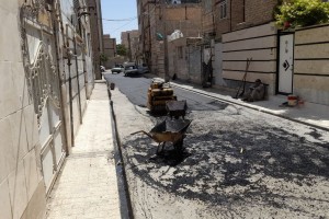 عملیات روکش آسفالت گذر میلان یازدهم