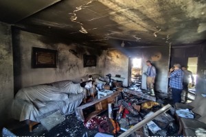 آتشنشانان صالحیه حریق ساختمان مسکونی در نگارستان 5 را مهار کردند  