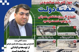 صالحیه روی ریل توسعه؛ افتتاح 4 پروژه شاخص عمرانی با رویکرد خدمت و امید