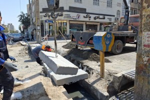 اصلاح و نوسازی پل دسترسی و نهر خیابان نگارستان پنجم؛ گامی مهم در بهبود شریان‌های حیاتی شهر صالحیه  
