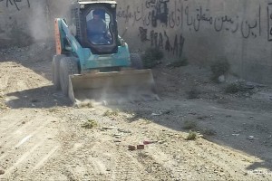 پاکسازی و جمع‌آوری نخاله‌های موجود در حاشیه کمربندی شهدای خدمت و شهید مهدی خدائی  