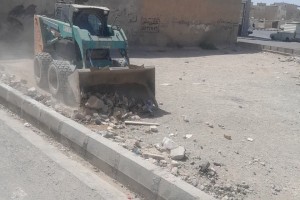 پاکسازی و جمع‌آوری نخاله‌های موجود در حاشیه کمربندی شهدای خدمت و شهید مهدی خدائی  