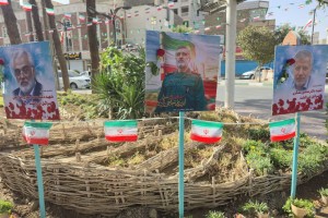 برپایی نمایشگاه تمثال شهدای والامقام جنگ تحمیلی 12 روزه در صالحیه