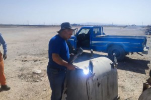 مرمت و تعمیر مستمر مخازن زباله سطح شهر صالحیه  