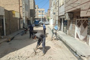 آغاز عملیات زیرسازی نوار حفاری کوچه میلان 24