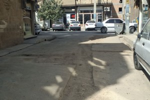 آغاز عملیات زیرسازی نوار حفاری کوچه میلان 24