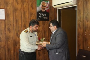 تجلیل شهردار و اعضای شورای اسلامی صالحیه از کادر انتظامی کلانتری 14